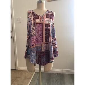 Epilogue by Anthropologie Bohemian Sleeveless Women's Top Small